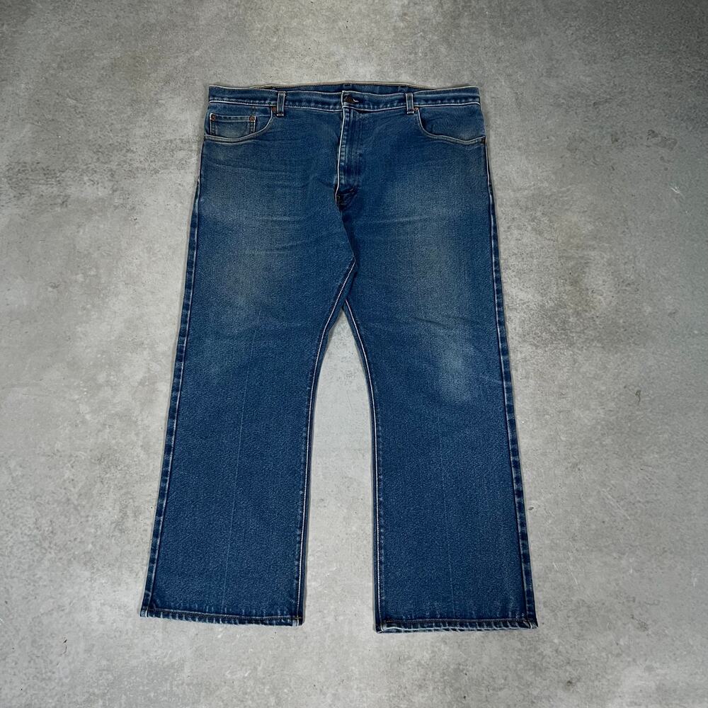 Levi's 517 Bootcut Men's 44x31 Jeans Vintage Blue USA Made 1997 Orange Tab Denim
